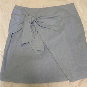 Adorable blue and white striped skirt